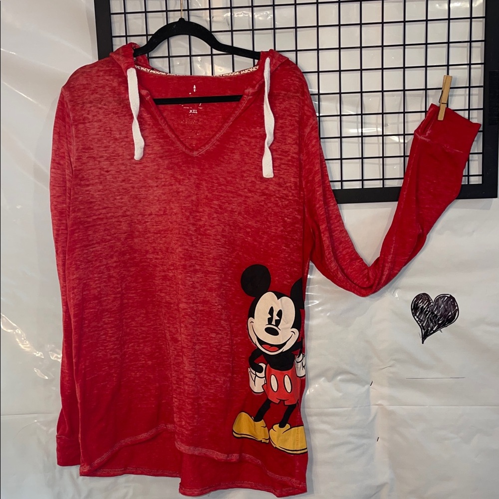Disney Mickey Mouse long sleeve top with hood.